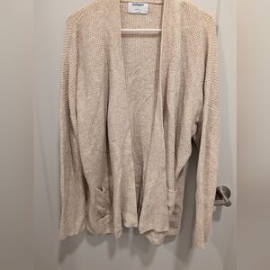 Old Navy Light Tan Knit Cardigan